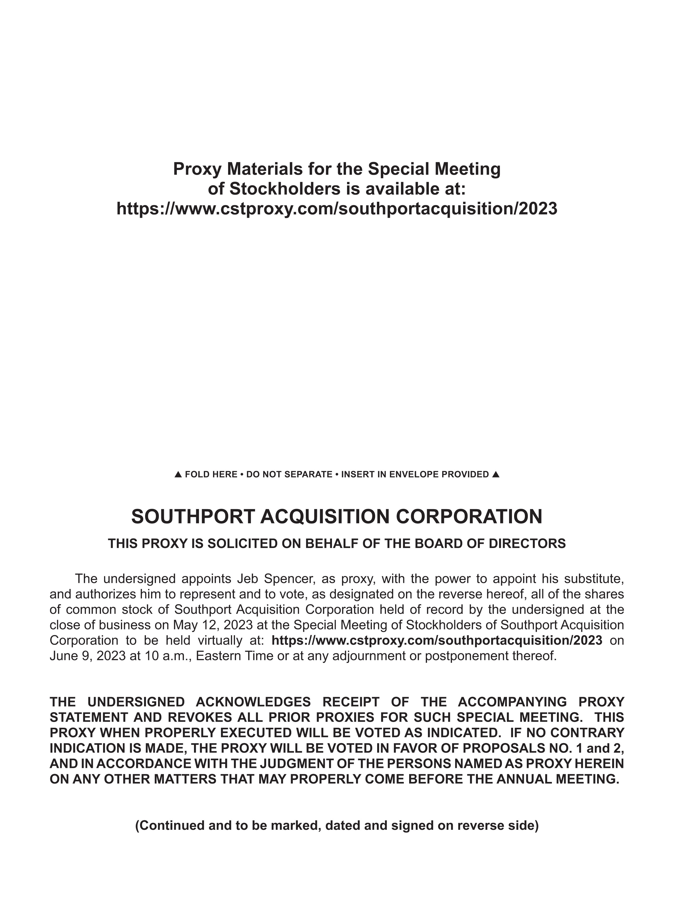 [MISSING IMAGE: px_southportproxy1pg02-bw.jpg]